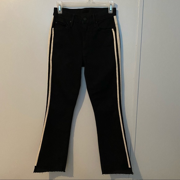MOTHER Insider High Rise Crop Step Fray in Guilty Racer Jeans Size 26 - Picture 1 of 16